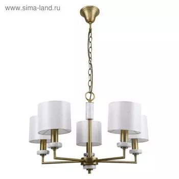 Люстра Marbella, 5x40Вт E14, цвет латунь