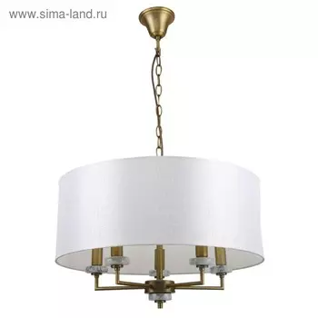 Люстра Marbella, 5x40Вт E14, цвет латунь