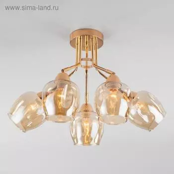 Люстра Marci, 5x40Вт E27, цвет золото