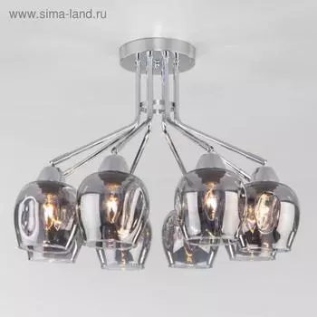 Люстра Marci, 8x40Вт E27, цвет хром