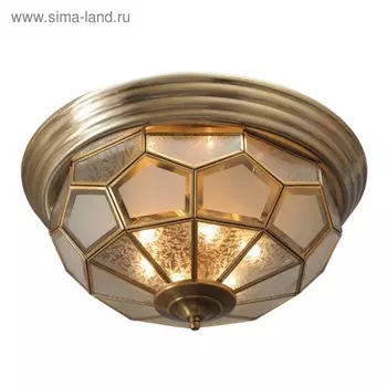 Люстра "Маркиз" 3x40W E14 латунь 38x38x20см