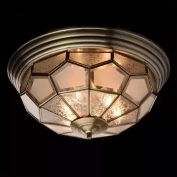 Люстра "Маркиз" 6x40W E14 латунь 46x46x22см