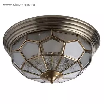 Люстра "Маркиз" 6x40W E14 латунь 46x46x22см