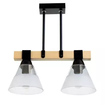 Люстра "Март" 2х60Вт Е27 черный 38х15х40см