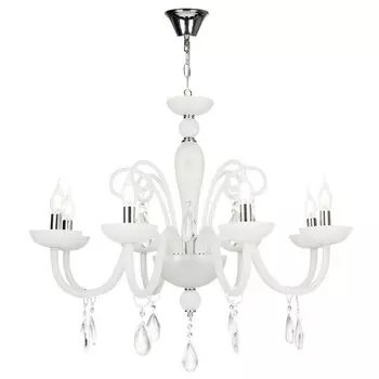 Люстра Maytoni DIA011PL-08W, E14, 8х40 Вт, 710х710х1840 мм, белый