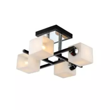 Люстра MD.0073-4-S WENGE+CH, 4x60Вт Е27, цвет венге, хром