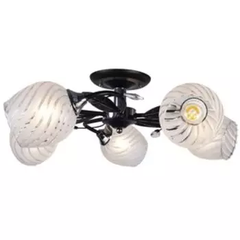 Люстра MD.0509-5-S BK+CH, 5x60Вт Е27, цвет чёрный