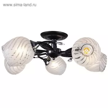 Люстра MD.0509-5-S BK+CH, 5x60Вт Е27, цвет чёрный