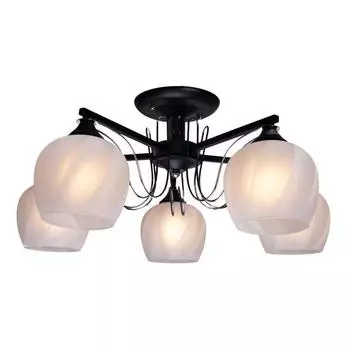 Люстра MD.05680-5-S BK+CH, 5x60Вт E27, цвет чёрный