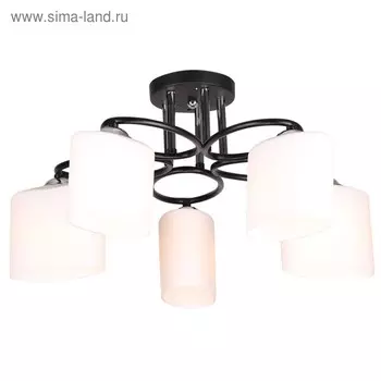 Люстра MD.0617-5-S BK, 5x60Вт Е27, цвет чёрный