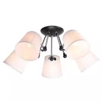 Люстра MD.0717-5-S BK, 5x60Вт E27, цвет чёрный