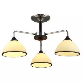 Люстра MD.0853-3-S CH+BK, 3x60Вт E27, цвет чёрный