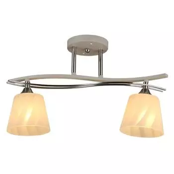 Люстра MD.3140-2-S WT+CH, 2x60Вт E27, цвет белый