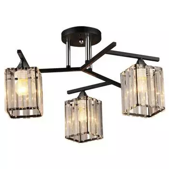 Люстра MD.3278-3-S BK+CH, 3x60Вт E27, цвет чёрный