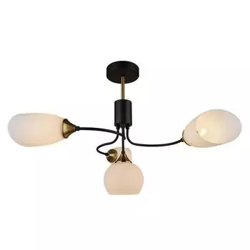 Люстра MD.3862-4-S BK+CP, 4x60Вт E27, цвет чёрный