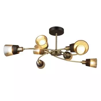 Люстра MD.4045-8-S AB+BK, 8x60Вт E14, цвет чёрный