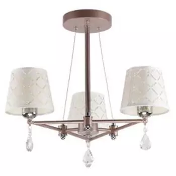 Люстра MD.4207-3-P CP+CH, 3x60Вт E27, цвет медь