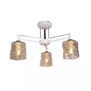 Люстра MD.4237-3-S WH+FGD, 3x60Вт E27, цвет белый