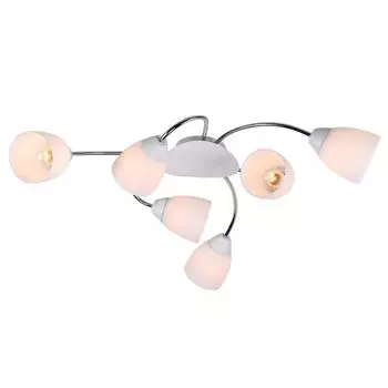 Люстра MD.8410-6-S CH+WH, 6x60Вт E27, цвет белый