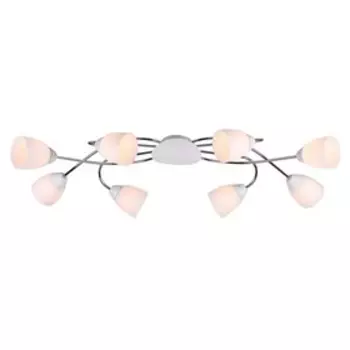 Люстра MD.8410-8-S CH+WH, 8x60Вт Е27, цвет белый