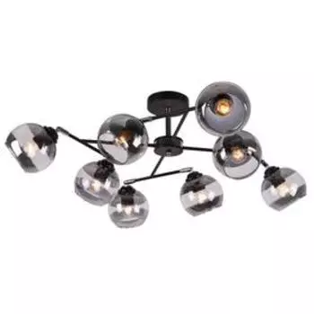 Люстра MD.9460-8-S BK+CH, 8x60Вт E27, цвет чёрный