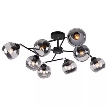 Люстра MD.9460-8-S BK+CH, 8x60Вт E27, цвет чёрный