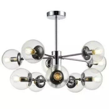 Люстра MD.EA-0009-10 CH, 10x60Вт E14, цвет хром