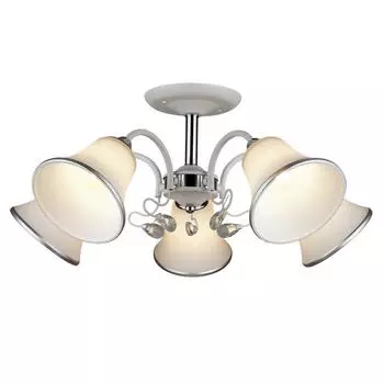 Люстра MD.QH-0051-5 WH, 5x60Вт E27, цвет белый