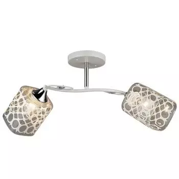 Люстра MD.QH-0057-2 WH, 2x60Вт E27, цвет белый