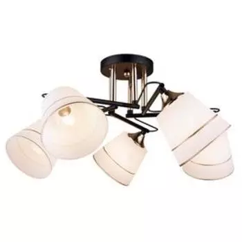 Люстра MD.QH-0058-5 BK, 5x60Вт E27, цвет чёрный