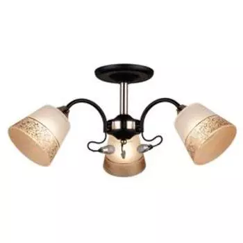 Люстра MD.QH-0063-3 BK, 3x60Вт E27, цвет чёрный