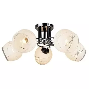 Люстра MD.QH-0075-5 CH, 5x60Вт E27, цвет хром