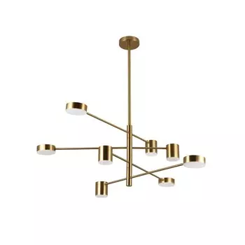 Люстра «Мекли», размер 100x90 см, LED 4x6Вт,+4x8Вт, 3000K