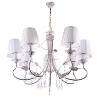 Люстра «Мелания» 740 Вт E14 белый-золото 787886 см BayerLux