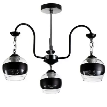 Люстра "Мера" 3х60Вт Е27 черный