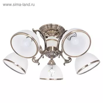 Люстра Merinda 5x40Вт E27 бронза 54x52x28см