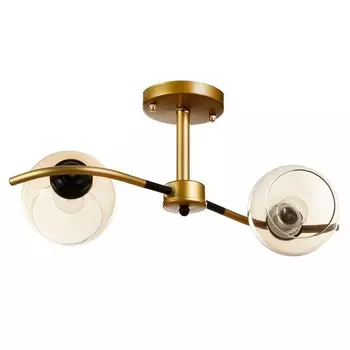 Люстра «Мерлия» 2хЕ27 40 Вт черно-золотой 482627 см BayerLux