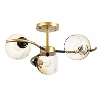 Люстра «Мерлия» 3хЕ27 40 Вт черно-золотой 505027 см BayerLux