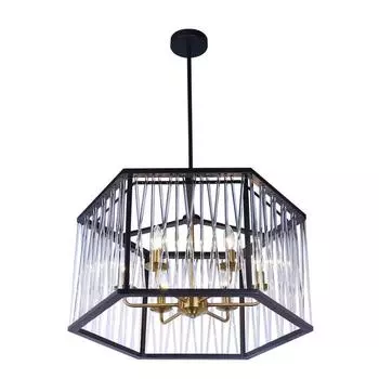 Люстра Merluzzo, 6x40Вт E14 , цвет чёрный