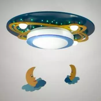 Люстра "Месяц" 5хLED 38Вт 4000К 50х50х8 см BayerLux