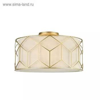 Светильник потолочный Maytoni H223-PL-03-G, 3хE27, 60Вт, 43х43х23,9 см, цвет золото