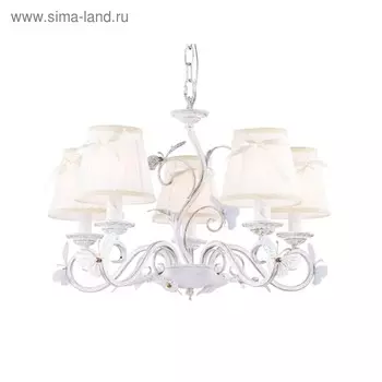 Люстра Mettius 5x40Вт E14, белый 56x56x44 см