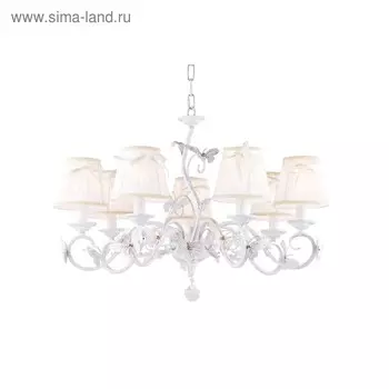 Люстра Mettius 7x40Вт E14 белый 72x72x46см