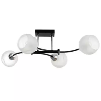 Люстра Светогор "Мир" 4х60Вт Е27 черный/хром