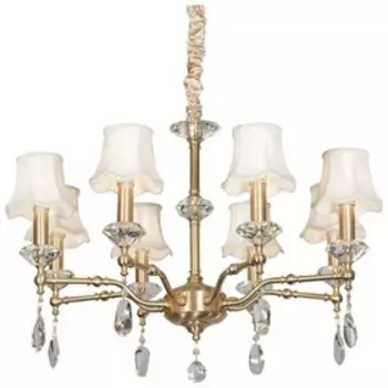 Люстра MIRA 8x40Вт E14 золото 76,5x76,5x53,4см