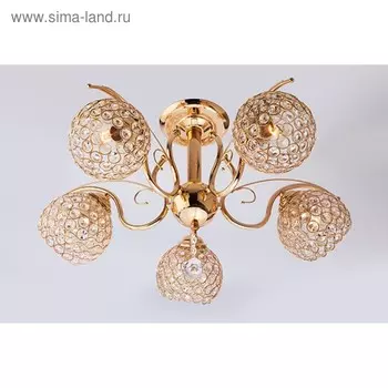 Люстра Mirage 5x40Вт E27, золото 54x54x30 см