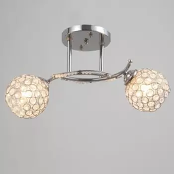 Люстра "Мистерия" 2х40Вт E27 хром 47х22х25 см