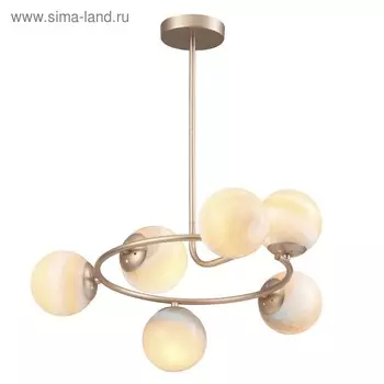 Люстра Misty, 6x40Вт E14, цвет золото