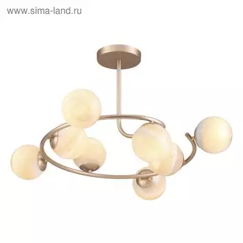 Люстра Misty, 8x40Вт E14, цвет золото