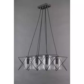 Люстра «Модесто», 40Вт, E14, цвет черный, хром